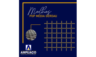 Malha POP Média Gerdau (15X15 3,4MM) 2x3 mts